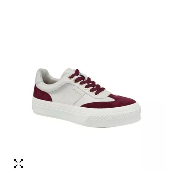 J/SLIDES Maroon and White Casual Sneakers - Picture 3 of 15